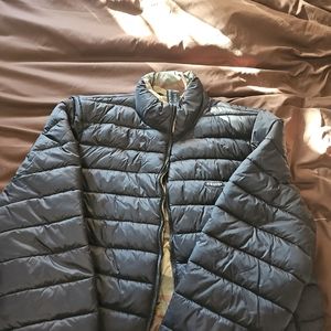 Volcom puffer jacket reversible camo